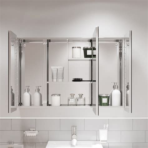 stainless steel bathroom cabinet ebay|wall mounted metal bathroom cabinets.